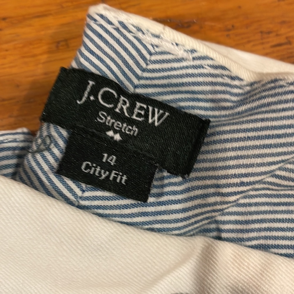 J CREW City Fit Shorts, size 14 stretch NWOT